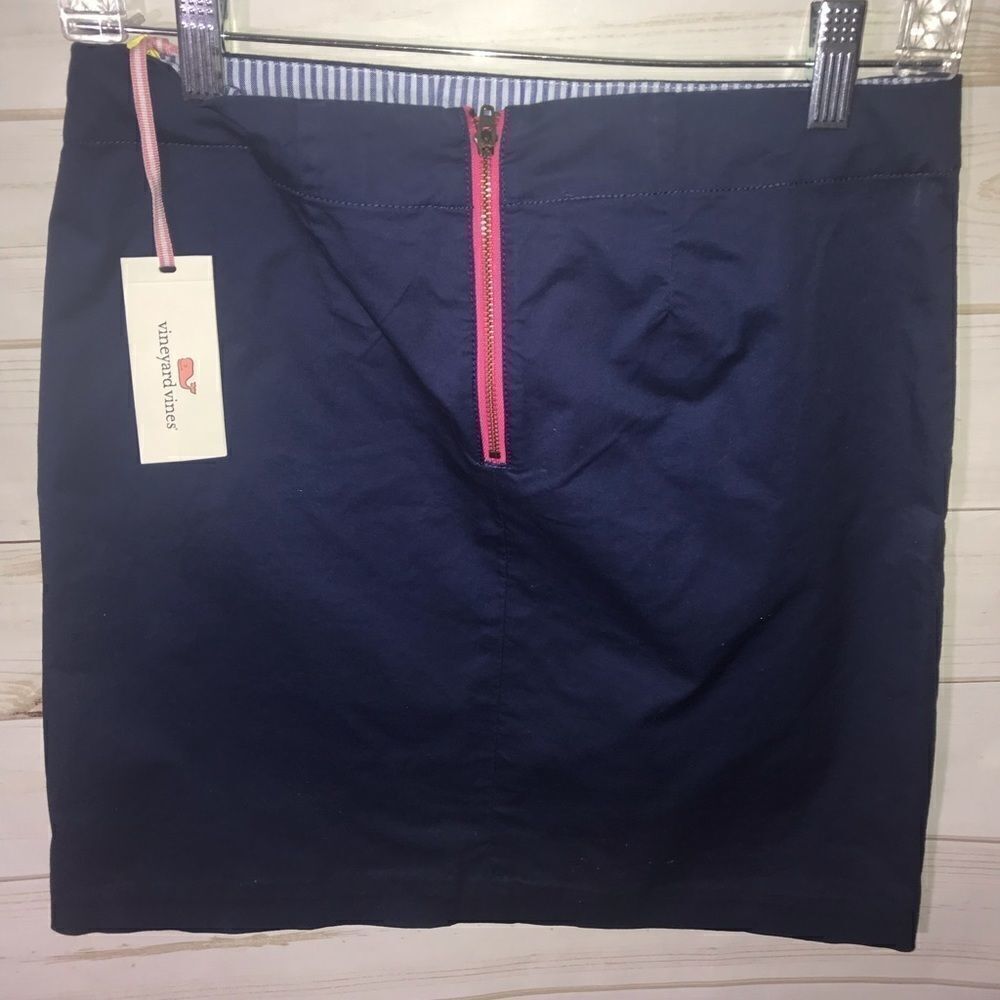 Vineyard Vines Girls Anchor Embroidered Skirt-16 - Picture 2 of 5